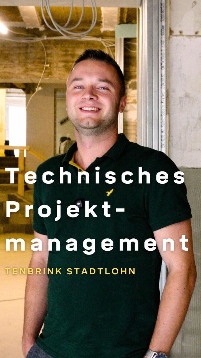 Ein Blick hinter die Kulissen bei Tenbrink!

Was macht eigentlich das technische Projektmanagement? David gibt euch im Video Einblicke in seine Arbeit und erzählt, wie er die Gewerke auf der Baustelle koordiniert und dafür sorgt, dass alles reibungslos läuft.
 
Schaut rein und erlebt, wie aus Plänen echte Projekte werden! 😊
 
#Tenbrink #Job #Stadtlohn #Generalunternehmer